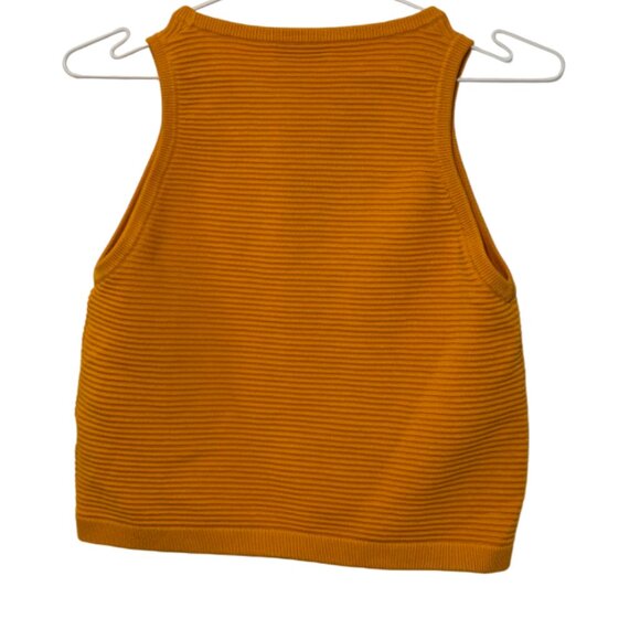 Babaton ribbed cropped tank top orange women's size S - Picture 2 of 5